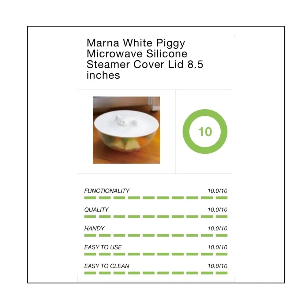 New Marna Piggy Silicon Pot Steamer Lid